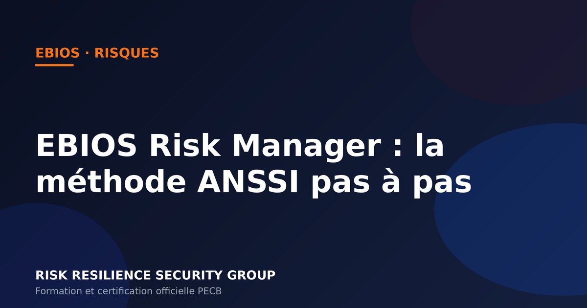 EBIOS Risk Manager : la méthode de l'ANSSI expliquée étape par étape